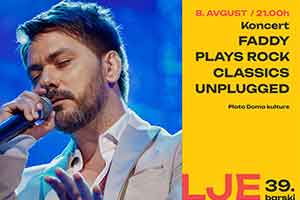 „Faddy Plays Rock Classics Unplugged” večeras na platou Doma kulture
